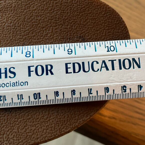 Lucky Brand Jacobean Platform Sandals Size ? Rust Red Strappy Buckle Cork - Picture 6 of 8